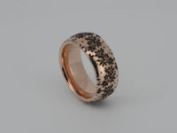 Video preview of the Blooming Grace tungsten ring showing the surface detail as the item moves.