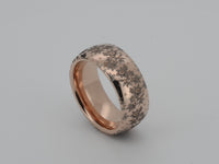 Video preview of the Blooming Grace tungsten ring showing the surface detail as the item moves.