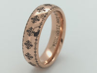 Video preview of the Folk Heritage tungsten ring showing the surface detail as the item moves.