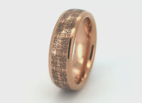 Video preview of the Antique Swirl tungsten ring showing the surface detail as the item moves.