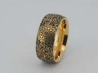 Video preview of the Boho Floral Mandala tungsten ring showing the surface detail as the item moves.
